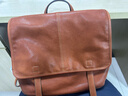 裘真【宋佳同款】植鞣羊皮信使双肩包大容量上班通勤休闲背包新款 焦糖色-小号 暂不预售 实拍图