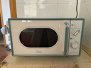 美的（Midea）小滋味微波炉家用小型 复古旋钮薄荷曼波风 一级能效平板变频轻音预制菜加热M1G1 实拍图