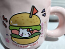 可爱fufu生日蛋糕马克杯带盖勺陶瓷杯送女生高颜值有意义生日礼物 汉堡生日蛋糕杯+勺1个350ml 实拍图