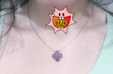 纪梵哲轻奢四叶草项链女士吊坠手链214情人节新年生日礼物送女友老婆 项链【刻字拍/可选色】 实拍图