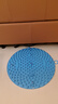 TEEIS德国指压板脚底按摩脚垫穴位疏通脚心仿鹅卵石圆形垫慢跑 烟雨蓝 【升级圆形直径55cm】 实拍图