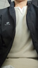 罗蒙（ROMON）外套男秋季夹克男商务休闲干部加绒立领中青年男装ZH9908黑色L 实拍图