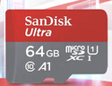 闪迪（SanDisk）64GB TF（MicroSD）内存卡 A1 U1 C10 至尊高速移动版存储卡 读速140MB/s 手机平板游戏机内存卡 实拍图