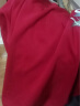真维斯（Jeanswest）男士卫衣潮牌宽松套头针织无帽打底衫男大码秋冬季重磅圆领外套男 酒红#ZS蓝绿笔刷前 2XL 【品牌品质好保障】 实拍图