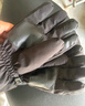 目丸保暖手套男女户外冬天骑行防寒风加绒厚触屏女防水冬季棉滑雪手套 雷峰帽黑色+手套黑 实拍图