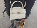 CHARLES&KEITH鳄鱼纹凯莉包手提斜挎婚包包女包生日礼物新年礼物CK2-50270880-1 Ivory象牙色 S 实拍图
