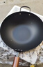 炊大皇铁锅家用无涂层不锈炒锅燃气灶专用炒锅炒菜锅平底锅极铁锅34cm 实拍图