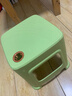 网红塑料凳子30.5cm客厅防滑凳餐桌凳简约可摞叠便携凳浴室凳 绿色【两种款式随机发】 （一个装） 实拍图