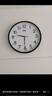康巴丝（Compas）挂钟客厅钟表 简约钟表客厅石英钟表挂墙时钟 c2877黑色 33.5cm 实拍图