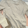 优衣库男装女装柔软圆领T恤/休闲长袖上衣25秋冬新款479783 31 米色 M 实拍图