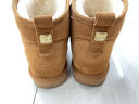 意尔康女靴雪地靴女士棉鞋厚底冬季加绒保暖东北抗寒短靴妈妈靴子 土黄色 加绒 35 实拍图