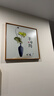 三餐四季餐厅装饰画原木风挂画吃饭厅背景墙高档客厅沙发墙画壁画 B款-半日闲 50*50cm原木色简框+布纹面 实拍图