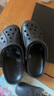 卡骆驰（CROCS）洞洞鞋贝雅男鞋女鞋轻便耐磨一脚蹬拖鞋休闲鞋|10126 黑色-001 40 (250mm) 实拍图