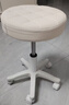 卓博凳子吧台椅升降椅美容凳滑轮凳转椅圆凳椅子BT33米白 实拍图