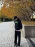 杉努（SHANNU）休闲裤子男款夏季薄款宽松美式潮流直筒男生春秋重磅痞帅卫长裤 K05黑色 XL （建议145-160斤） 实拍图