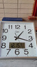 康巴丝（Compas） 挂钟客厅2025款家用大气方形石英钟办公时钟挂墙卧室钟表 3112Y日历闪银（32*32cm） 实拍图