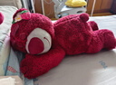 迪士尼（Disney）毛绒公仔玩偶抱枕生日新年礼物礼品女生玩具总动员草莓熊50cm毛毯 实拍图