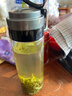 希诺单层玻璃杯大容量便携提环运动水杯男过滤泡茶杯子XN-9076 695mL 实拍图
