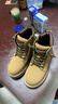 百丽童鞋冬保暖儿童靴子男童马丁靴女童加绒短靴皮靴 驼色30码 实拍图
