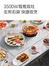 美的（Midea）电磁炉双灶3500W家用大功率左电右陶嵌入式电陶炉不挑锅具电池炉恒匀火DZ35CT08P 实拍图