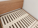 小半实木床双人床北欧日式小户型卧室简约樱桃木床家具稳稳床1.2米 实拍图