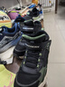 Skechers斯凯奇儿童秋冬休闲男女童二棉鞋轻质加绒保暖靴405222L/302583L 男童/黑色/绿色/BKGR 36 实拍图