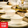 简约防烫吃饭碗套装组合家用陶瓷餐具时尚小资4.5英寸高脚饭碗 4.5英寸 6个 防烫高脚碗 实拍图