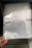 100个特厚文件袋大容量透明按扣袋A4塑料档案袋子防水按扣袋学生资料袋试卷收纳袋文件夹办公用品公文袋 【100个特厚】斜纹白色 实拍图