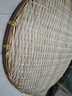 极景竹簸箕竹筛子手工竹编制品农家用大号圆簸箕晾晒筐 直径40cm高6cm 实拍图