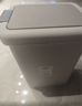 五月花脚踏垃圾桶15L脚踩手按双开盖卫生间客厅厨房垃圾桶大号 实拍图