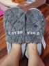 洁丽雅男士包跟棉拖鞋男秋冬季室内居家保暖家居加厚全包毛毛棉鞋女冬天 灰色【收藏加购优先发货】 42-43 (适合41-42码) 实拍图