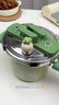 sohome德国品质】无涂层珐琅高压锅家用压力锅燃气电磁炉通用1-4人使用 橄榄绿16cm2.5L 实拍图
