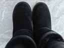 意尔康女靴雪地靴女冬季厚底加绒加厚保暖棉鞋百搭中筒短靴妈妈棉靴子 黑色 加绒 【靴筒羊毛内里】 37 实拍图