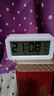 得力（deli）儿童节礼物充电电子闹钟背光家用学生儿童温湿度计床头钟开学升学必备白 LE103A开学必备礼物 实拍图