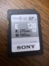 索尼（SONY）128GB SD存储卡 SF-E128A E系列U3 V60读速270MB/s  IP57防护等级相机内存卡 实拍图