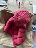 保姆鹅  【风墙】儿童羽绒服宝宝中长款护脸加厚外套保暖童装[NG2664] 石榴粉 110 实拍图
