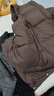 坦博尔秋冬羽绒服短款女士马甲背心90鸭绒休闲保暖外套TD236006 巧克力 XL (175) 实拍图