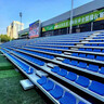 体育场看台座椅中空吹塑折叠椅篮球馆室内外水泥地观众席塑料坐凳 宝蓝色 实拍图