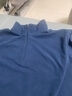 优衣库男装柔滑弹力摇粒绒半拉链套头衫/长袖25秋冬新款481184 66 蓝色 XL /180/108B 实拍图