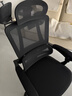 南皇人体工学椅护腰电脑椅久坐不累办公椅电竞椅男可调节腰靠学习后躺 悬浮双背升降黑-3级气杆-尼龙脚-搁脚-155°无极后躺 120-155度(含) 联动扶手 实拍图