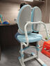 益威（EIEV）儿童学习椅可升降学生椅子儿童写字椅儿童小学生座椅电脑椅可调节 升降脚踏+9cm追背+手摇加高款-蓝 实拍图