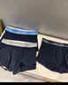 Calvin Klein内衣【新年礼物】男士本命年新年红三条装ck低腰棉质防夹臀内裤男 NP2765ORSS-藏青/太空黑/碳灰 3条 L 实拍图
