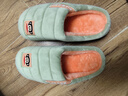 大嘴猴（paul frank）棉拖鞋女士秋冬季室内家居拖鞋毛绒保暖厚底棉鞋女款果绿260PF607 实拍图