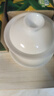 京器丨京红运真裸价·冰种玉瓷三才盖碗陶瓷茶杯茶具白瓷泡茶器 实拍图