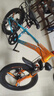 凤凰山地自行车男女变速山地车碟刹青少年儿童自行车学生单车 星际 橙蓝【变速】后座+LED灯+三刀轮 18寸【适合120-155cm】 实拍图