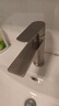 恒洁（HEGII）面盆水龙头 卫生间健康洗脸洗手盆冷热水龙头（含进水软管） 【斜面出水】不锈钢 HMF913-111-SD 实拍图