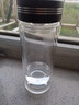 苏泊尔（SUPOR）双层玻璃杯商务办公泡茶杯男女士茶水分离杯户外车载水杯子 实拍图