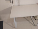 木匠印记实木电脑桌加厚台式家用书桌U型简约办公桌学生学习桌出租房桌子 [升级实木板]奶油白色100cm 实拍图