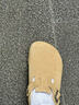 东园物作软木拖鞋真皮休闲日系时尚百搭外穿防滑情侣款Boston半包勃肯鞋 卡其色【以此颜色为准】 38 正码 实拍图