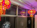 梦多福灯笼大门阳台挂的2026大红灯笼春节新年结婚婚礼装饰led灯植绒布 平安珠100#+LED光源【流苏福字】 一对装 实拍图